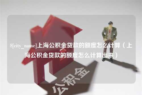 滨州上海公积金贷款的额度怎么计算（上海公积金贷款的额度怎么计算出来）